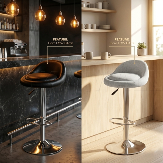 Ghế bar mini nệm tròn bọc da nhiều màu: SG - 4143 - $hienthicat